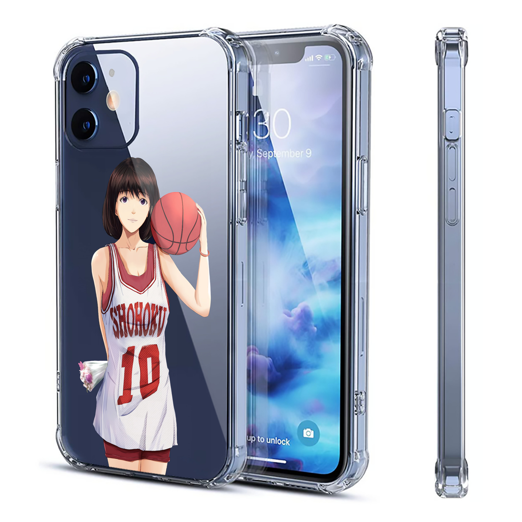 （画像用） SLAM DUNK／スラムダンク 【iPhone 12シリーズ対応】透明スマホケース（クリアソフトケース）